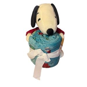 Peanuts Snoopy Blue Dog Blanket